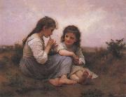 Adolphe Bouguereau Two Girls oil painting on canvas